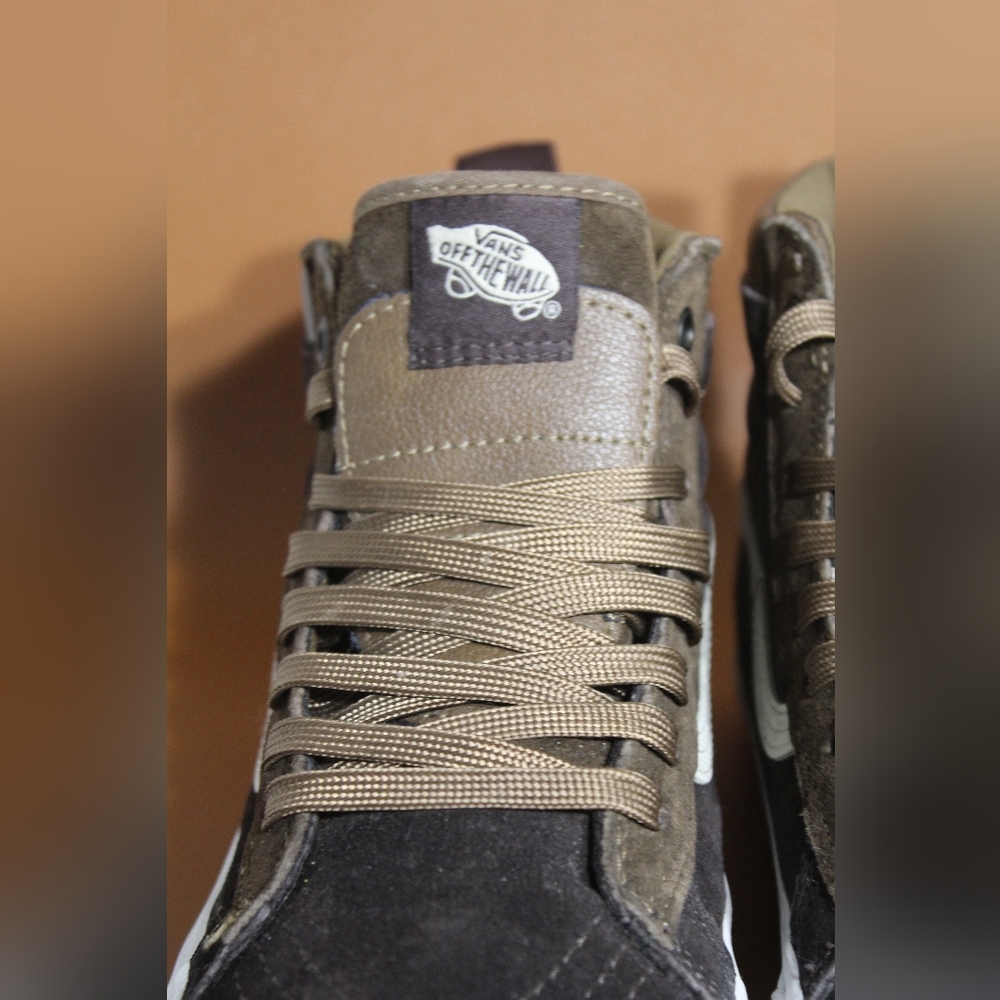 Vans Sk8 Hi MTE Dark earth/tan suede and leather. EUC  men's 8 - Picture 13 of 15